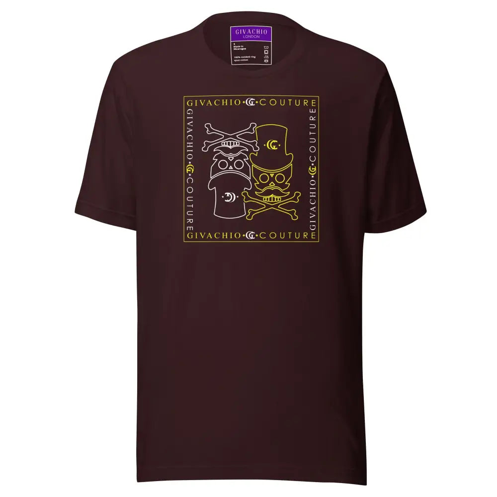 Atomic Skull T-Shirt - Oxblood Black / S - T-Shirts