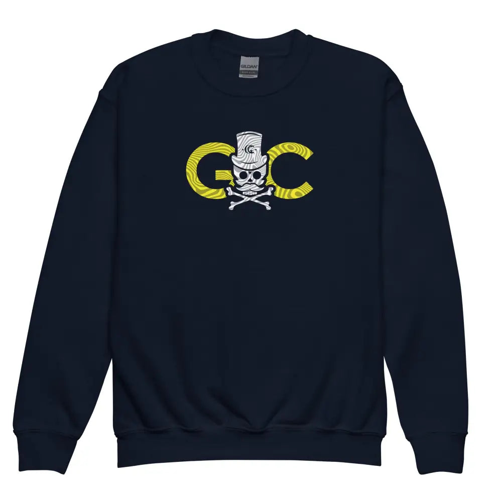 Black GC Skull Treasure Youth Sweatshirt - Navy / XS