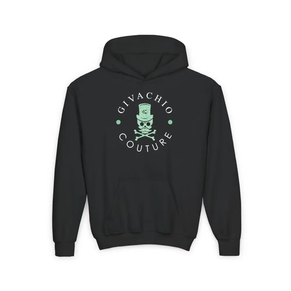 Black Glory Skull Youth Hoodie - S / Kids clothes