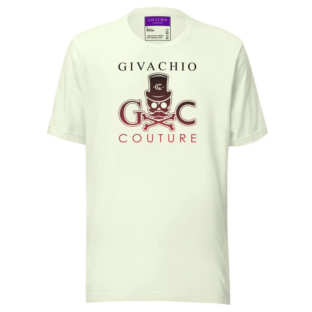 Crimson Hues Skull T-Shirt - Citron / S - T-Shirts