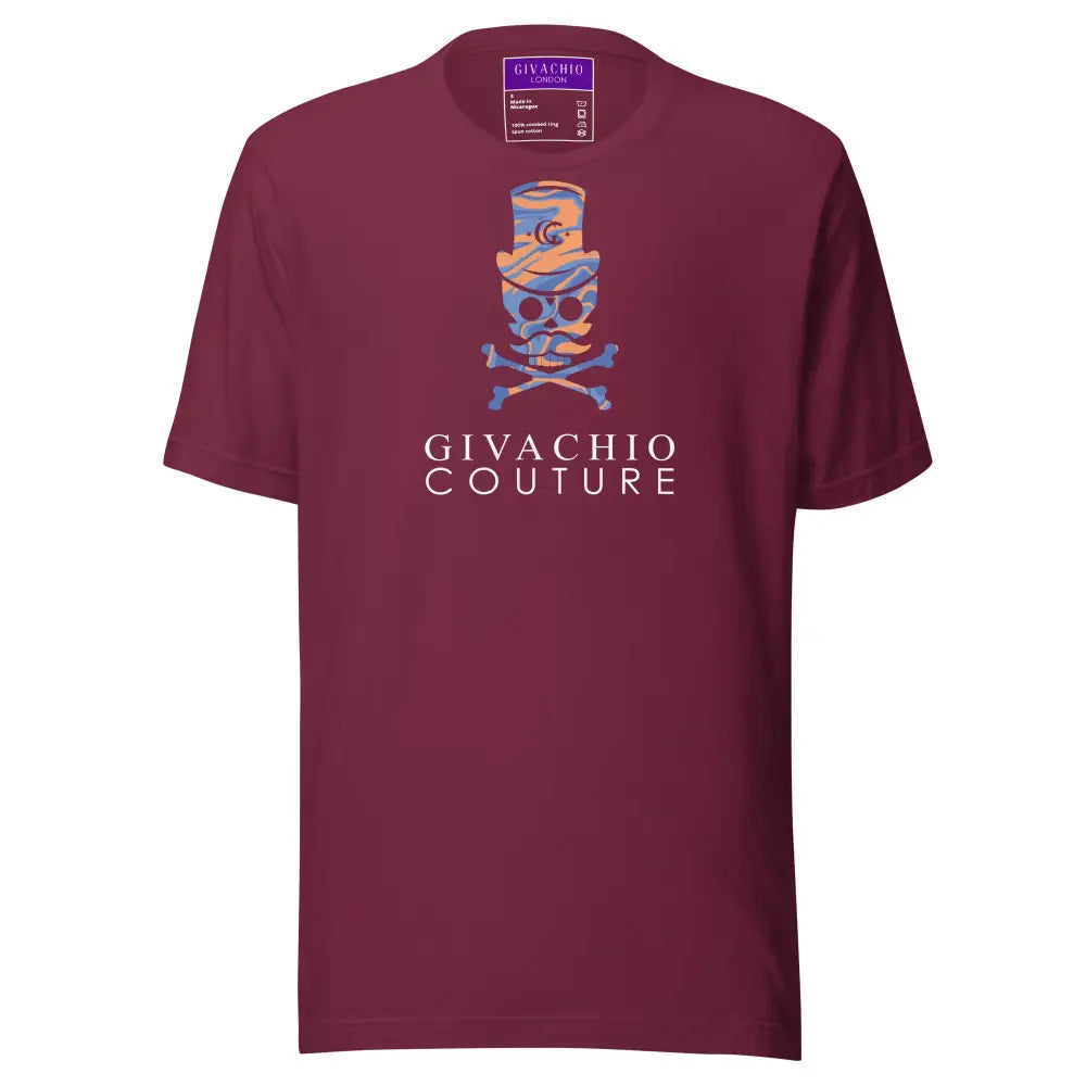 Dab Skull T-Shirt - Maroon / S - T-Shirts