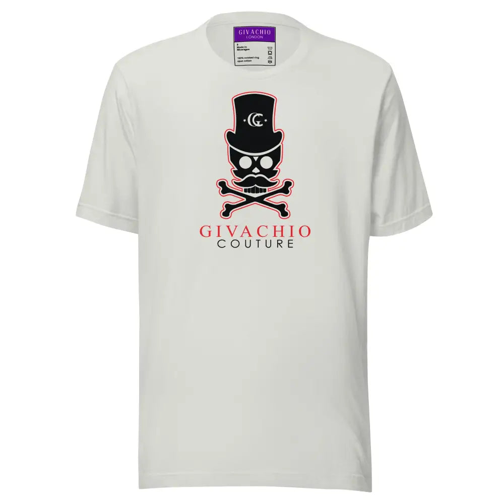 Deep Black Skull T-Shirt - Silver / S - T-Shirts