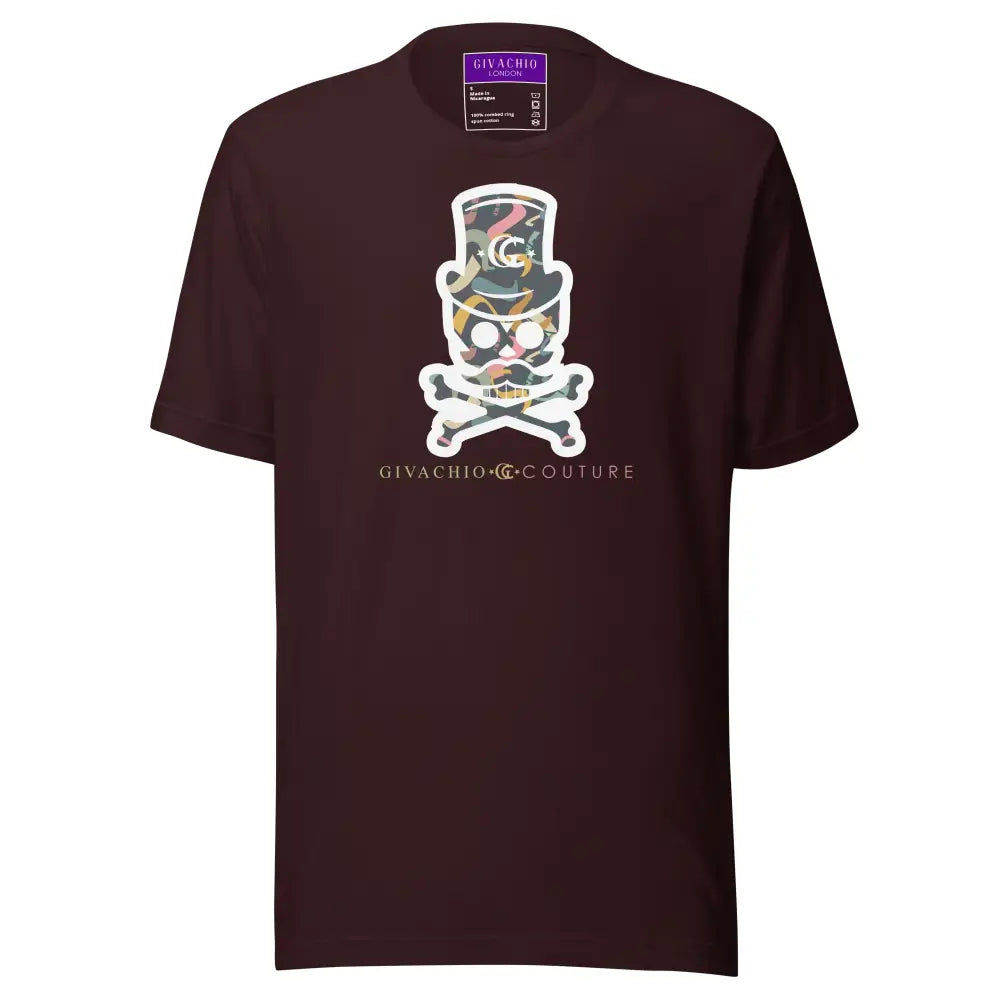 Dizblast Skull T shirt - Oxblood Black / S - T-Shirts