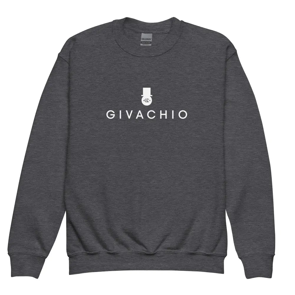 G Hat Man Youth Sweatshirt - Dark Heather / XS