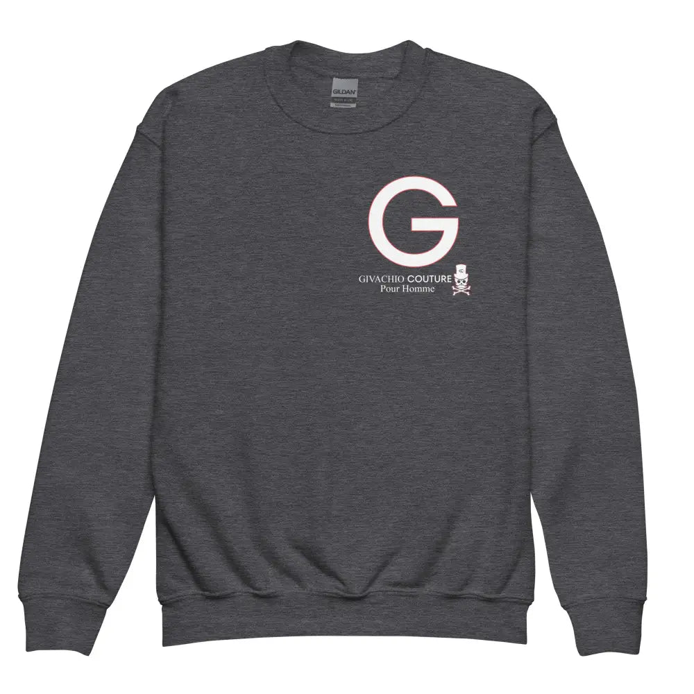 G Homme Youth Sweatshirt - Dark Heather / XS