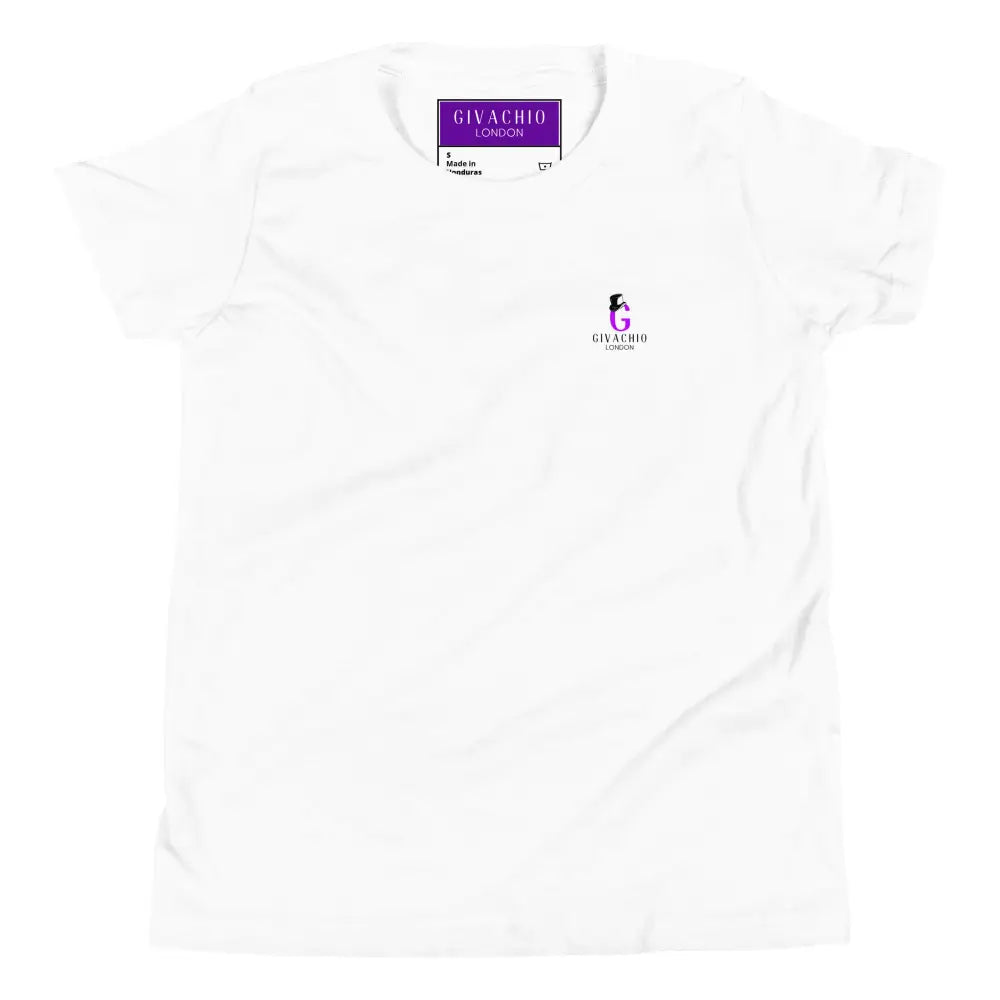 G Swish Hat Purple Youth T-Shirt - White / S