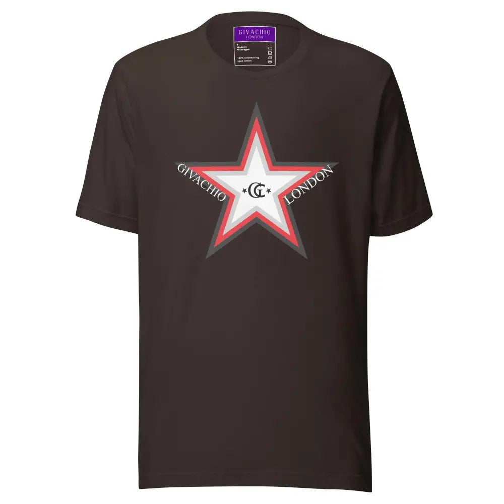 GL Star Up T-Shirt - Brown / S - T-Shirts