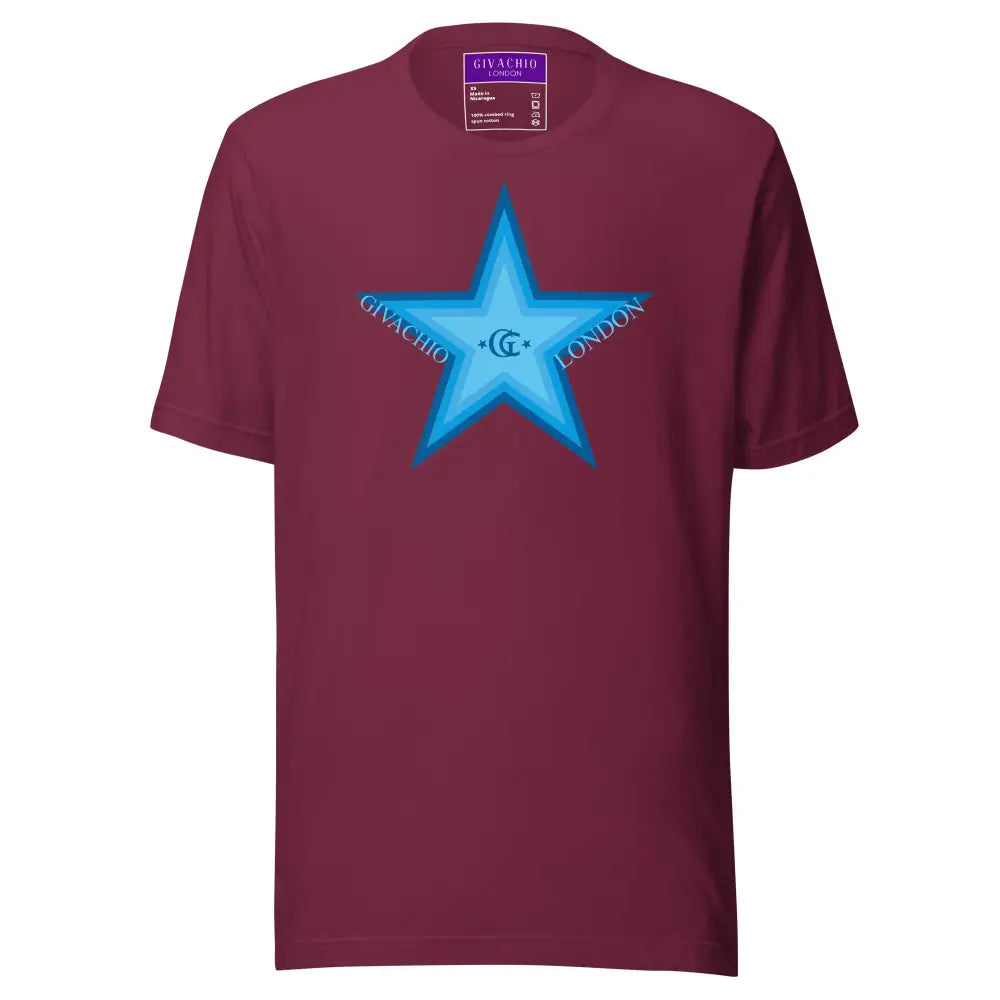 GL Star Up T-Shirt - Maroon / XS - T-Shirts