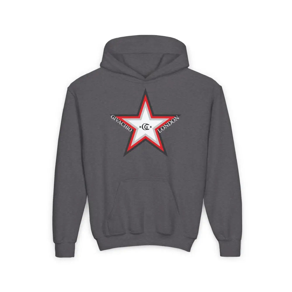 GL Star Up Youth Hoodie - S / Dark Heather - Kids clothes