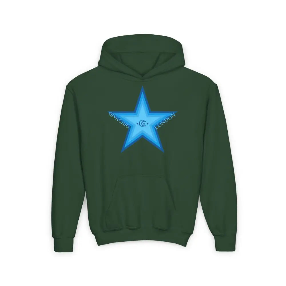 GL Star Up Youth Hoodie - S / Forest Green - Kids clothes