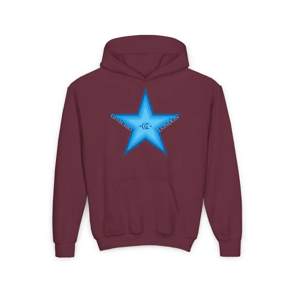 GL Star Up Youth Hoodie - S / Maroon - Kids clothes