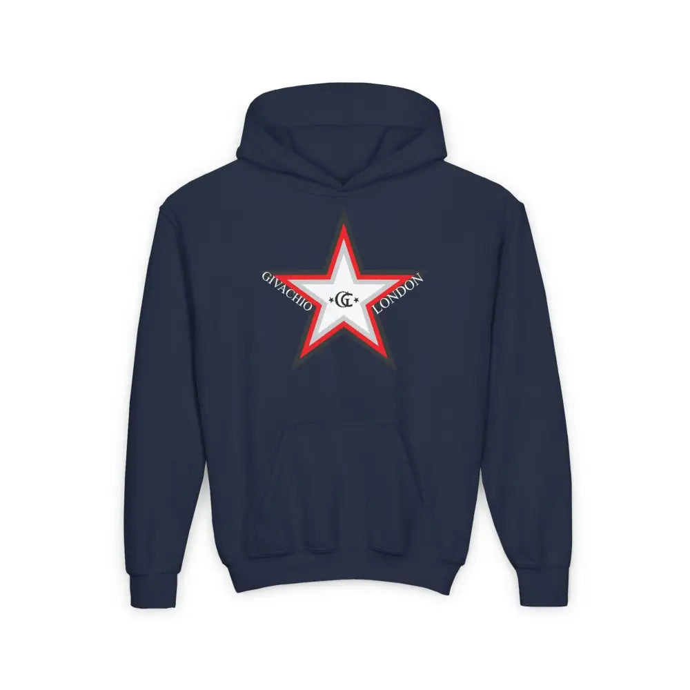 GL Star Up Youth Hoodie - S / Navy - Kids clothes