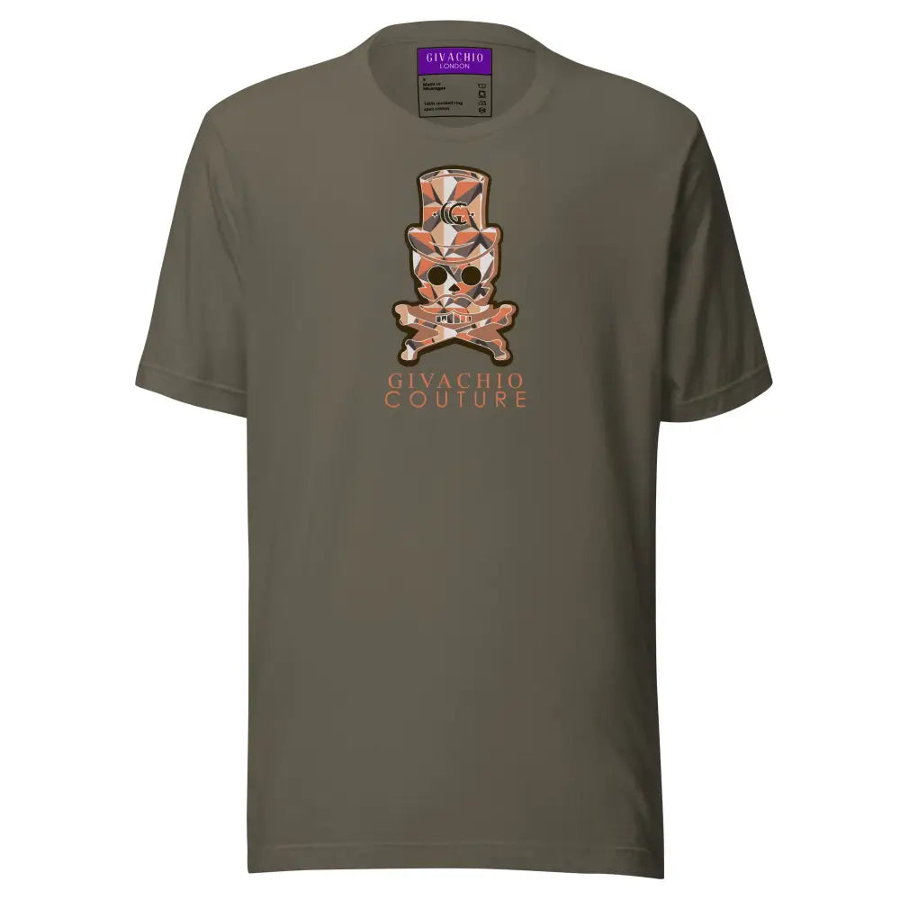 Ivor Skull T shirt - Army / S - T-Shirts