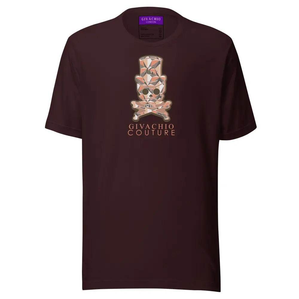 Ivor Skull T shirt - Oxblood Black / S - T-Shirts