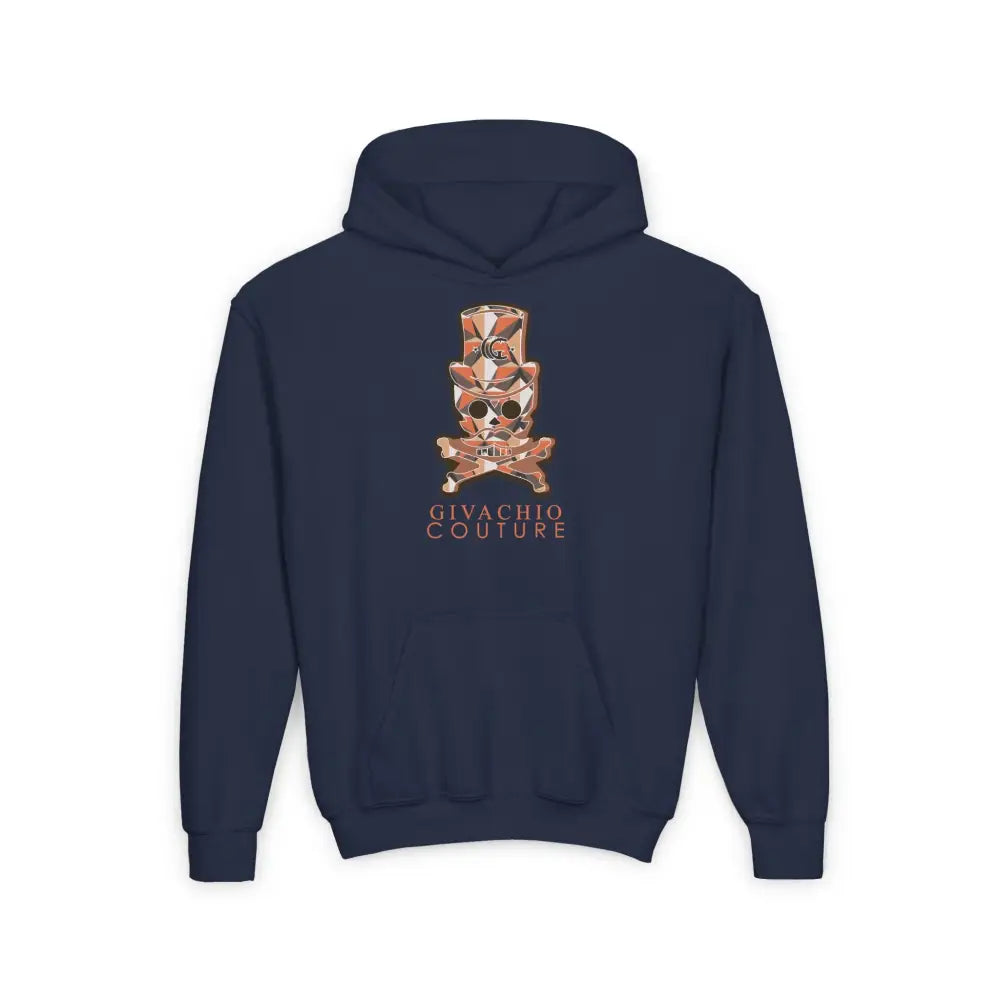 Ivor Skull Youth Hoodie - S / Navy - Kids clothes