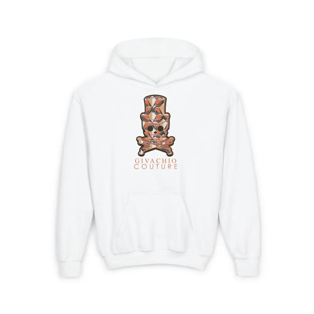Ivor Skull Youth Hoodie - S / White - Kids clothes