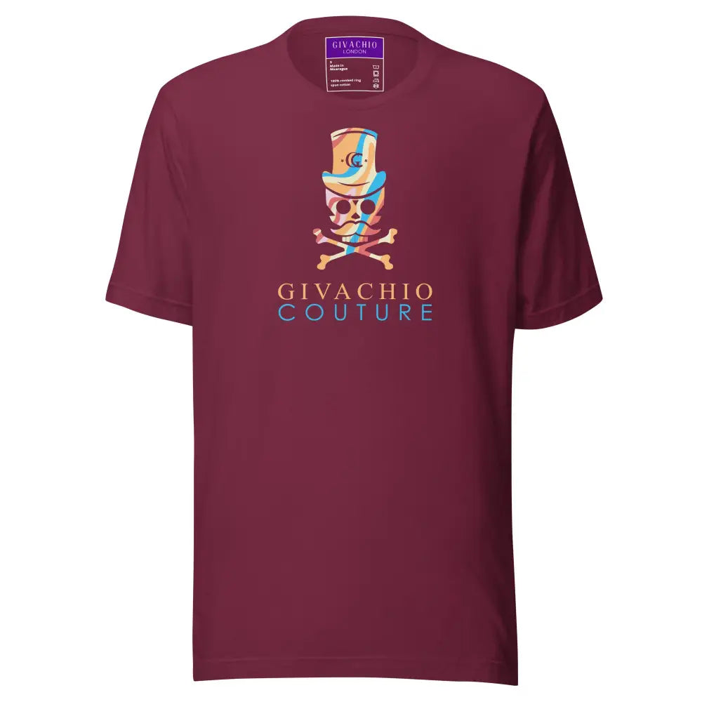 Mad Haze Skull T shirt - Maroon / S - T-Shirts