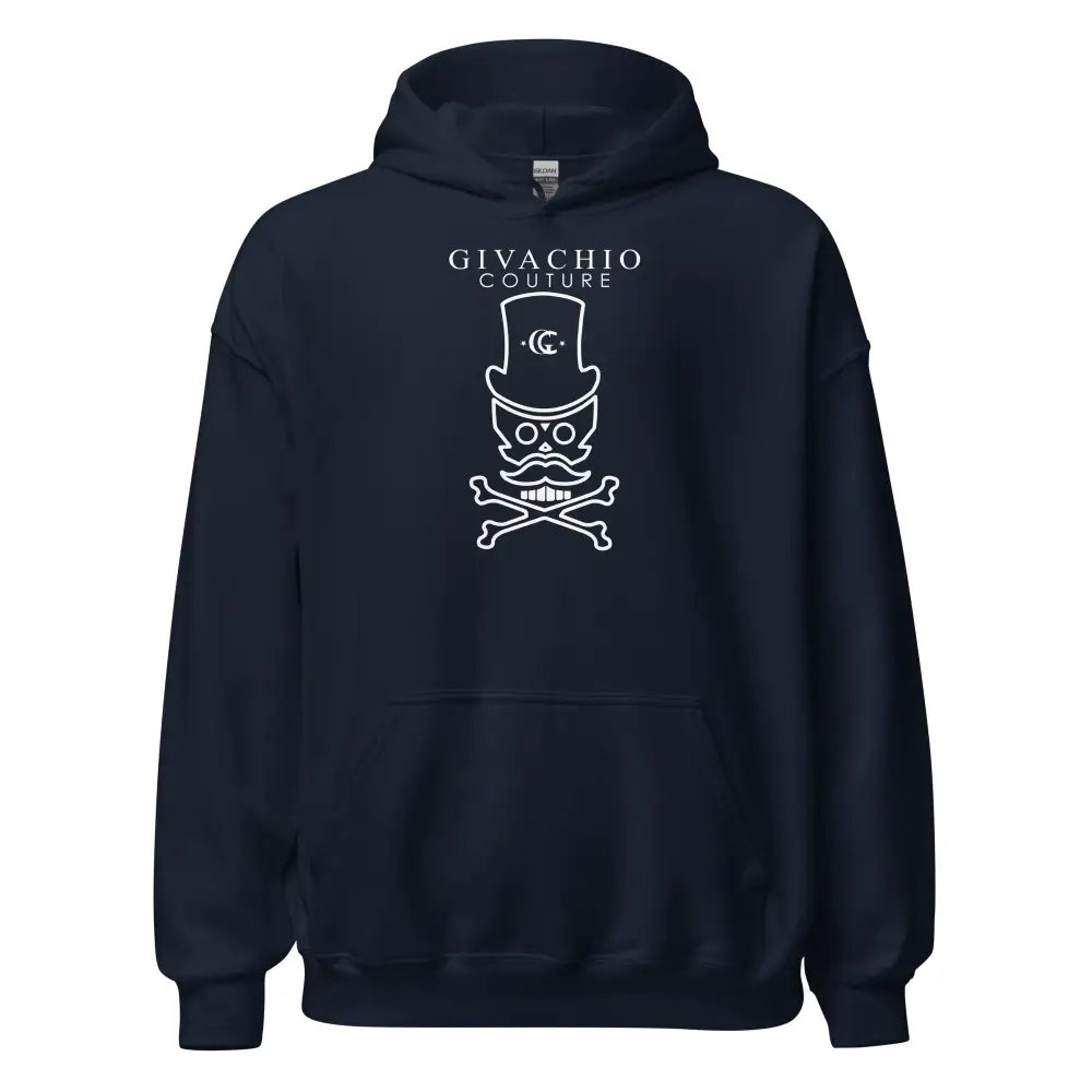 Noir Skull Hoodie - Navy / S