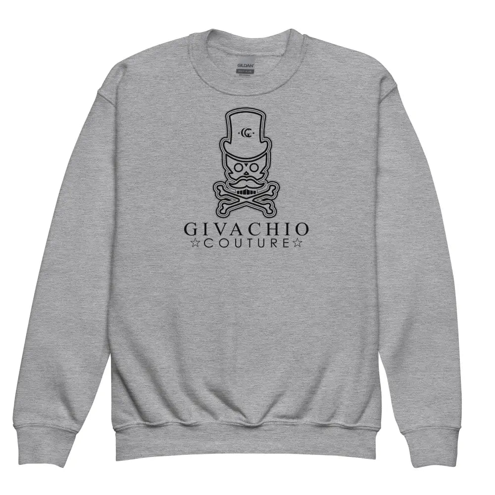 Noir Skull Youth Sweatshirt - Sport Grey / XS