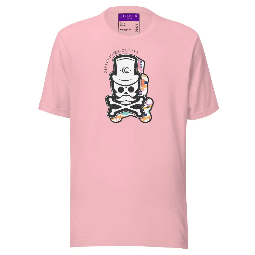 Patch Up Skull T-Shirt - Pink / S - T-Shirts