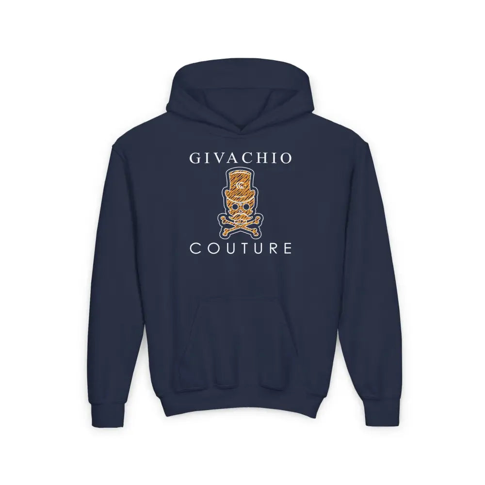 Silvo Skull Youth Hoodie - S / Navy - Kids clothes