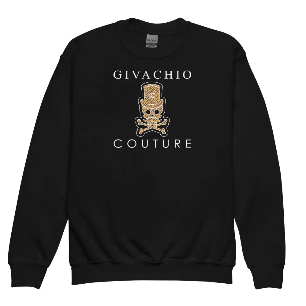 Silvo Skull Youth Sweatshirt - Black / XS