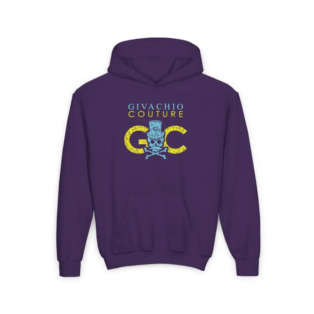 Skullviva Youth Hoodie - S / Purple - Kids clothes