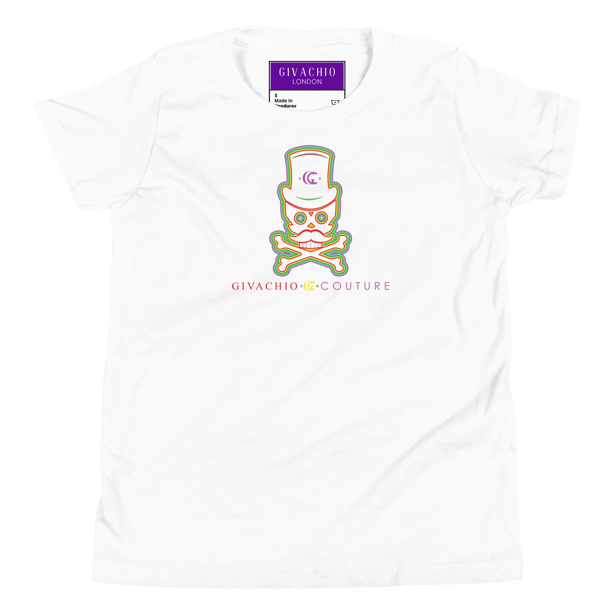 Green Aura Skull Youth T-Shirt | Givachio | Designer T-Shirts | Clothing | UK London Edinburgh Glasgow