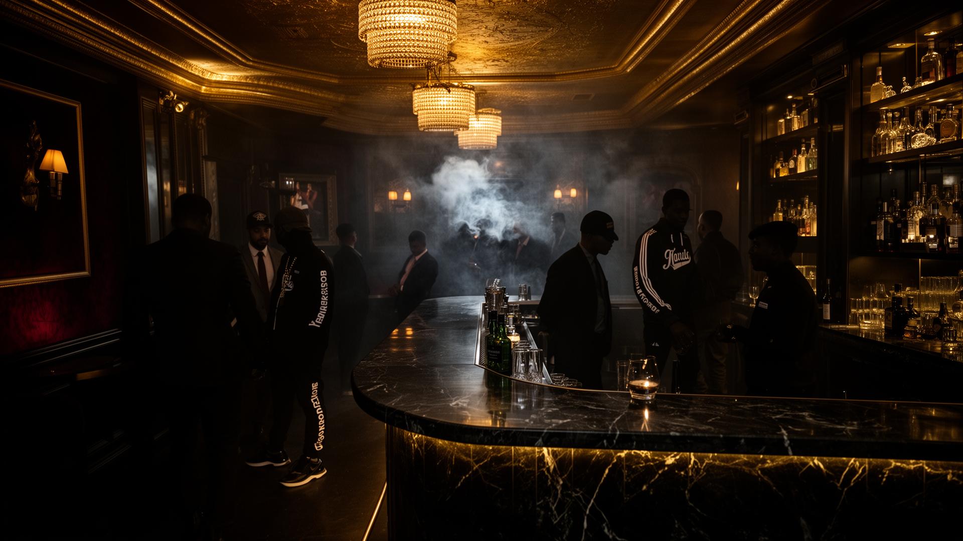 Interior of an exclusive members club