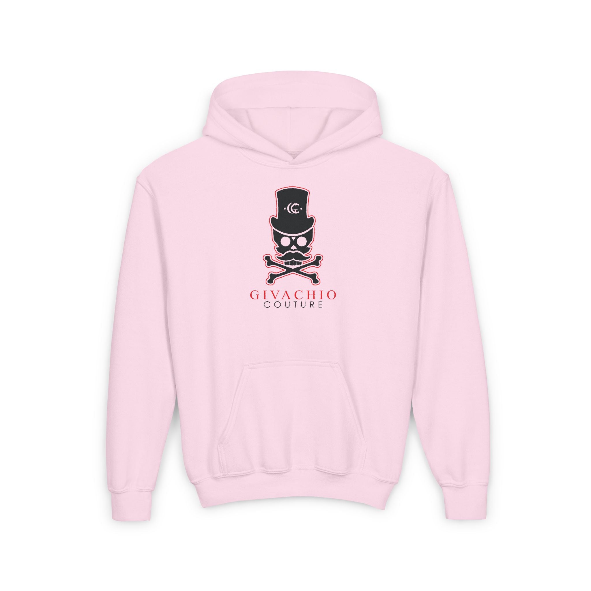 Deep Black Skull Youth Hoodie