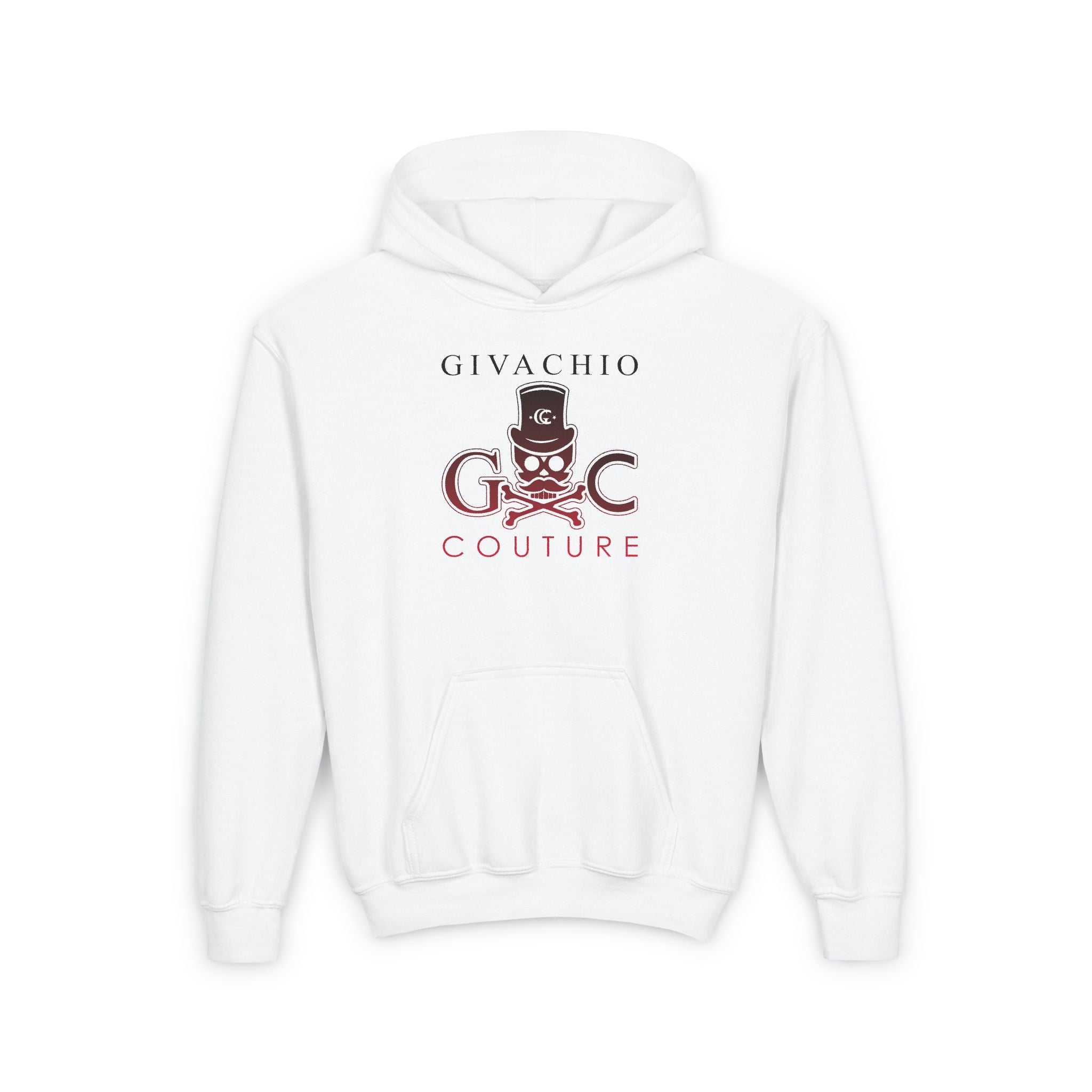 Designer Clothing London | Crimson Hues Skull Youth Hoodie | Givachio
