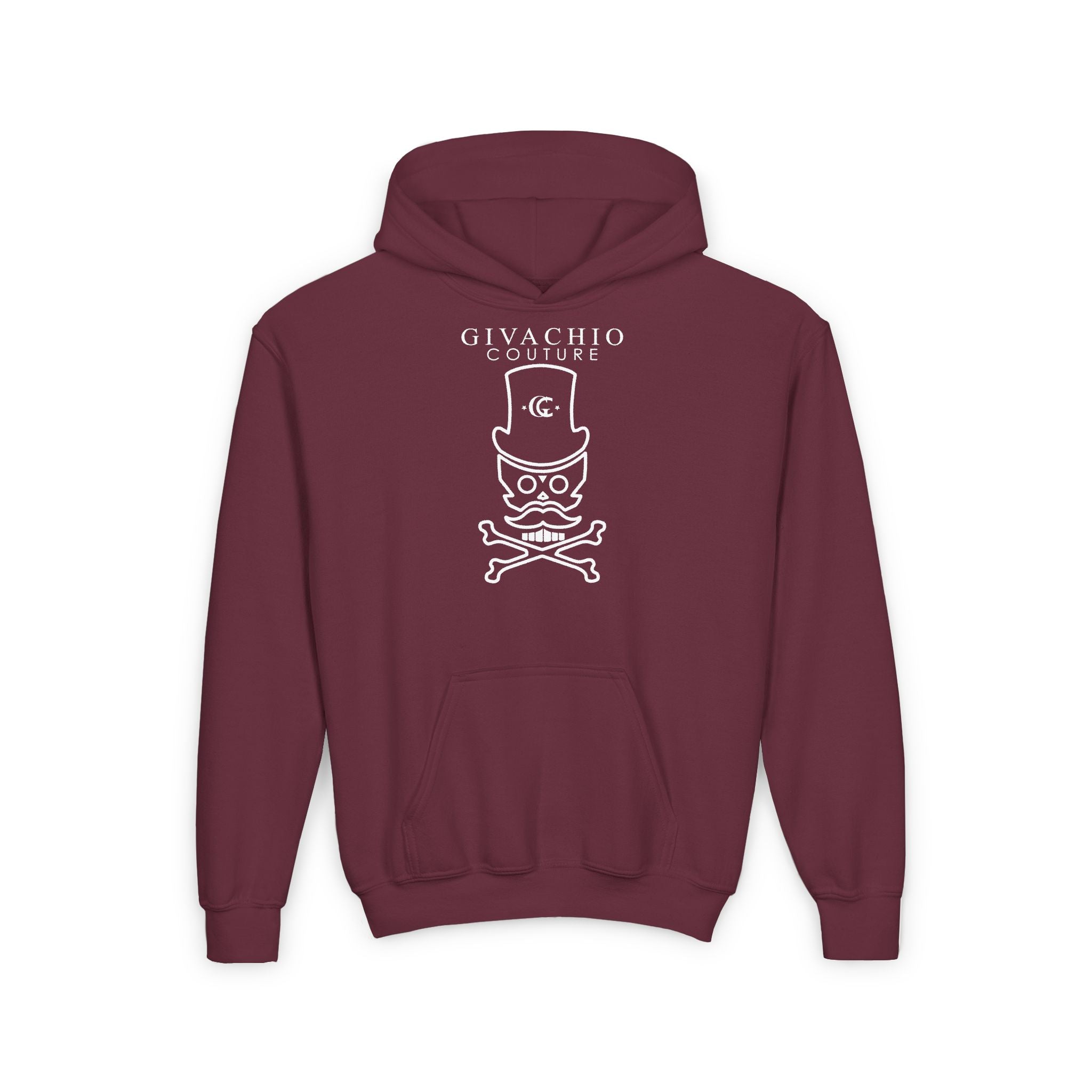 Designer Clothing London | Mad White Skull Youth Hoodie | Givachio