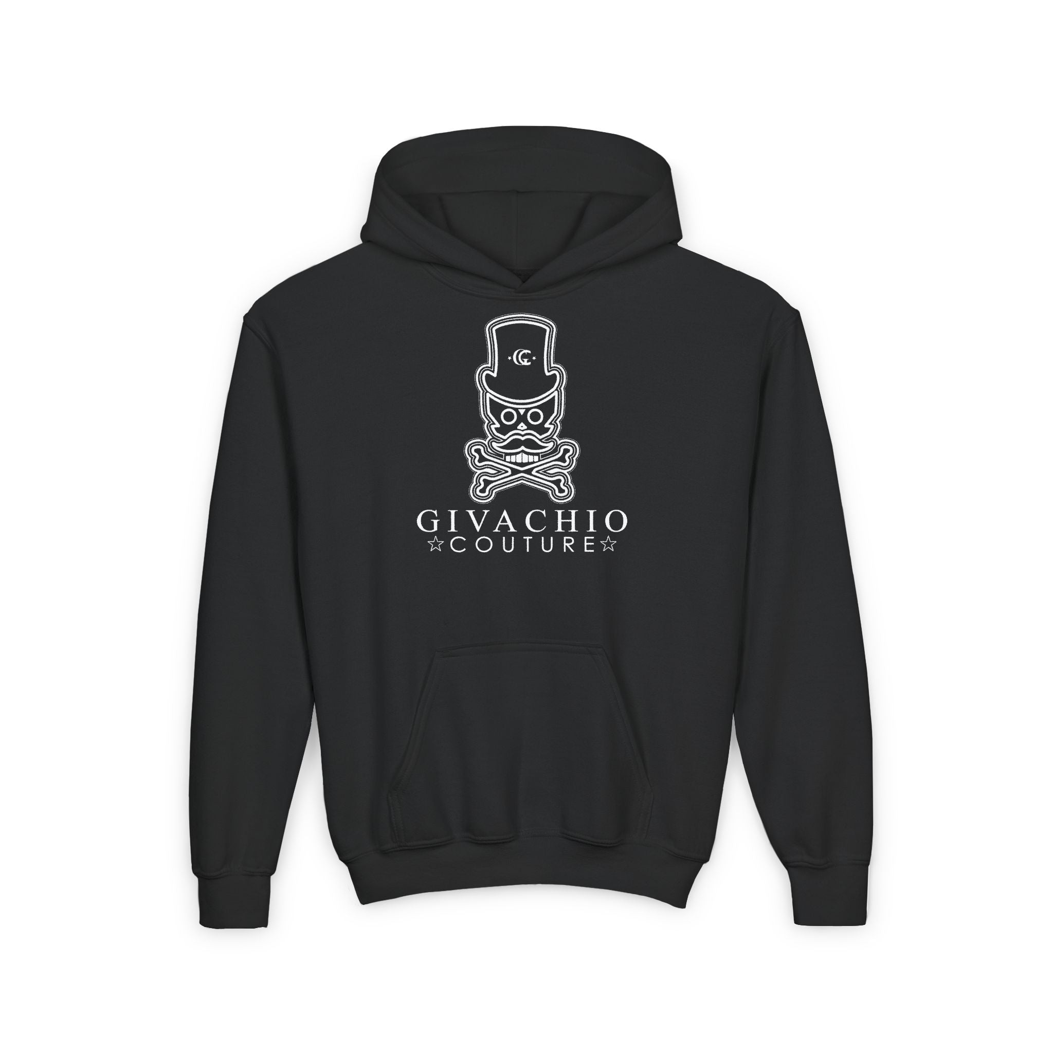 Designer Clothing London | Noir Skull  Youth Hoodie | Givachio