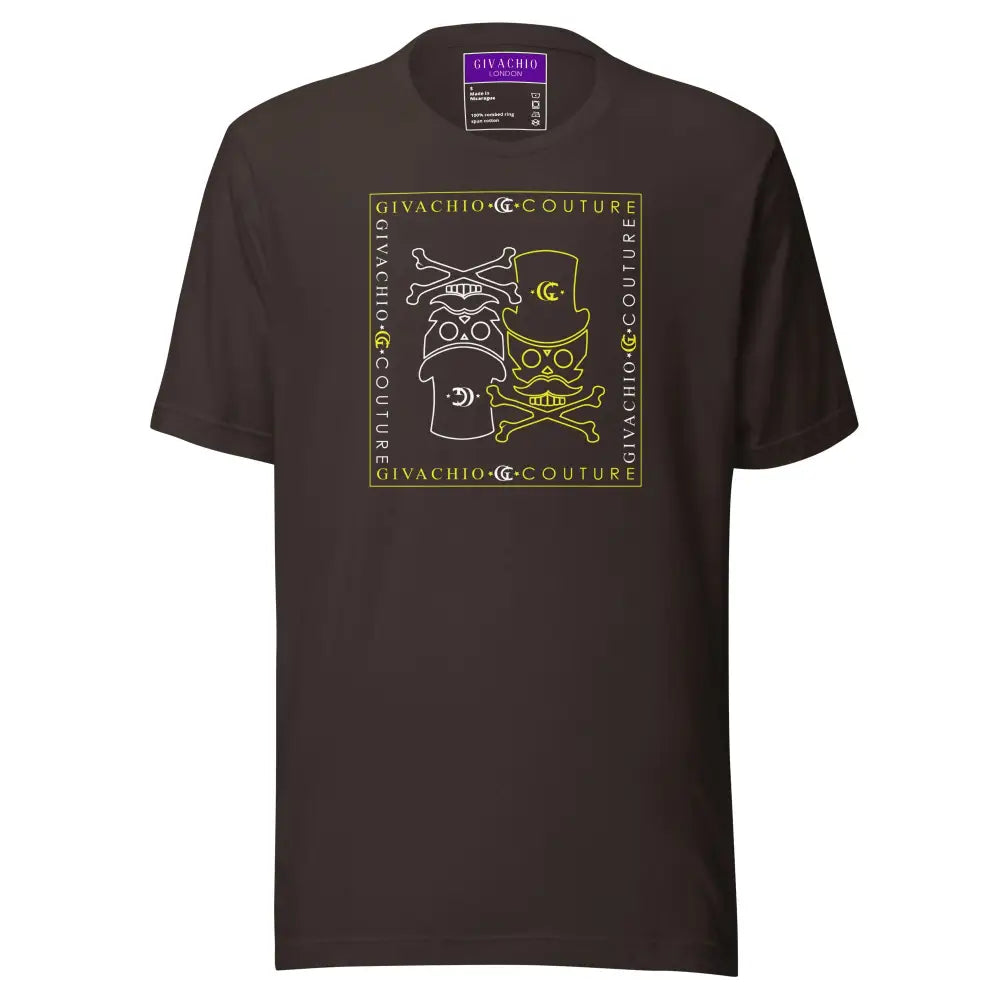Atomic Skull T-Shirt - Brown / S - T-Shirts