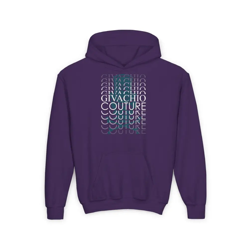 Black Casual Skull knot Youth Hoodie - S / Purple - Kids clothes