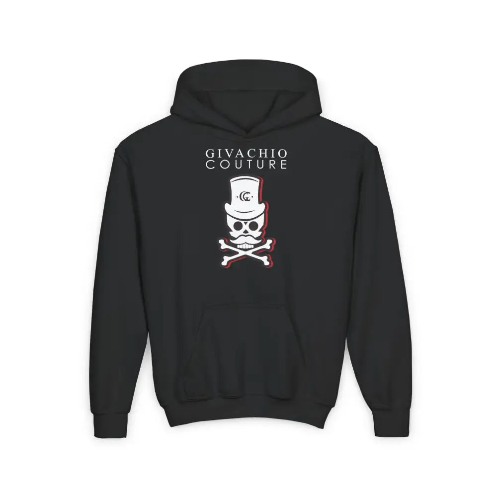 Black Cherry Skull Youth Hoodie - S / Kids clothes