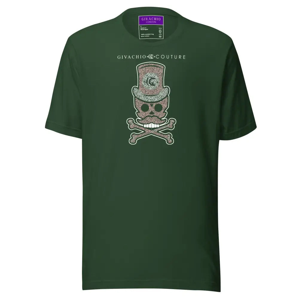 Bone Pink Skull T-Shirt - Forest / S - T-Shirts