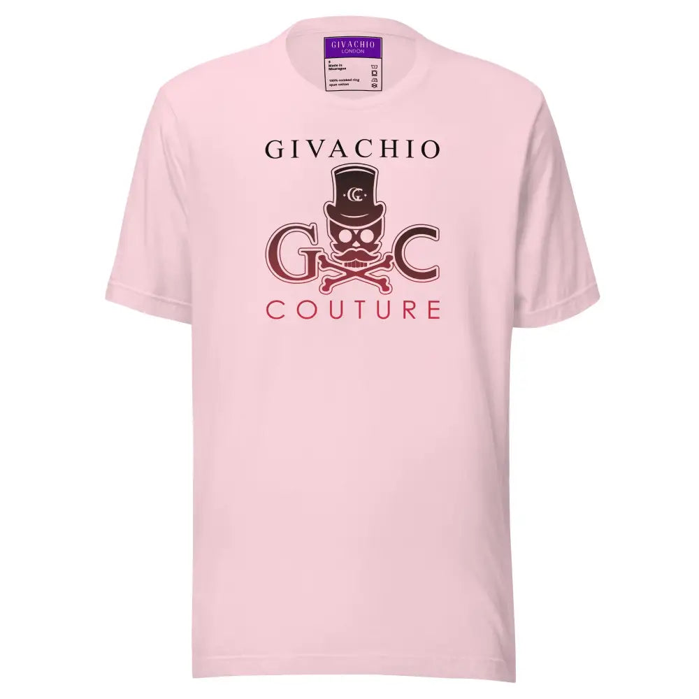 Crimson Hues Skull T-Shirt - Soft Pink / S - T-Shirts