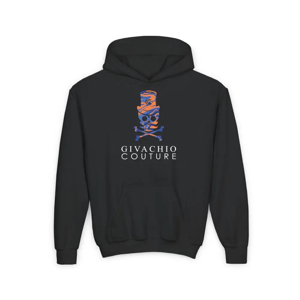 Dab Skull Youth Hoodie - S / Black - Kids clothes