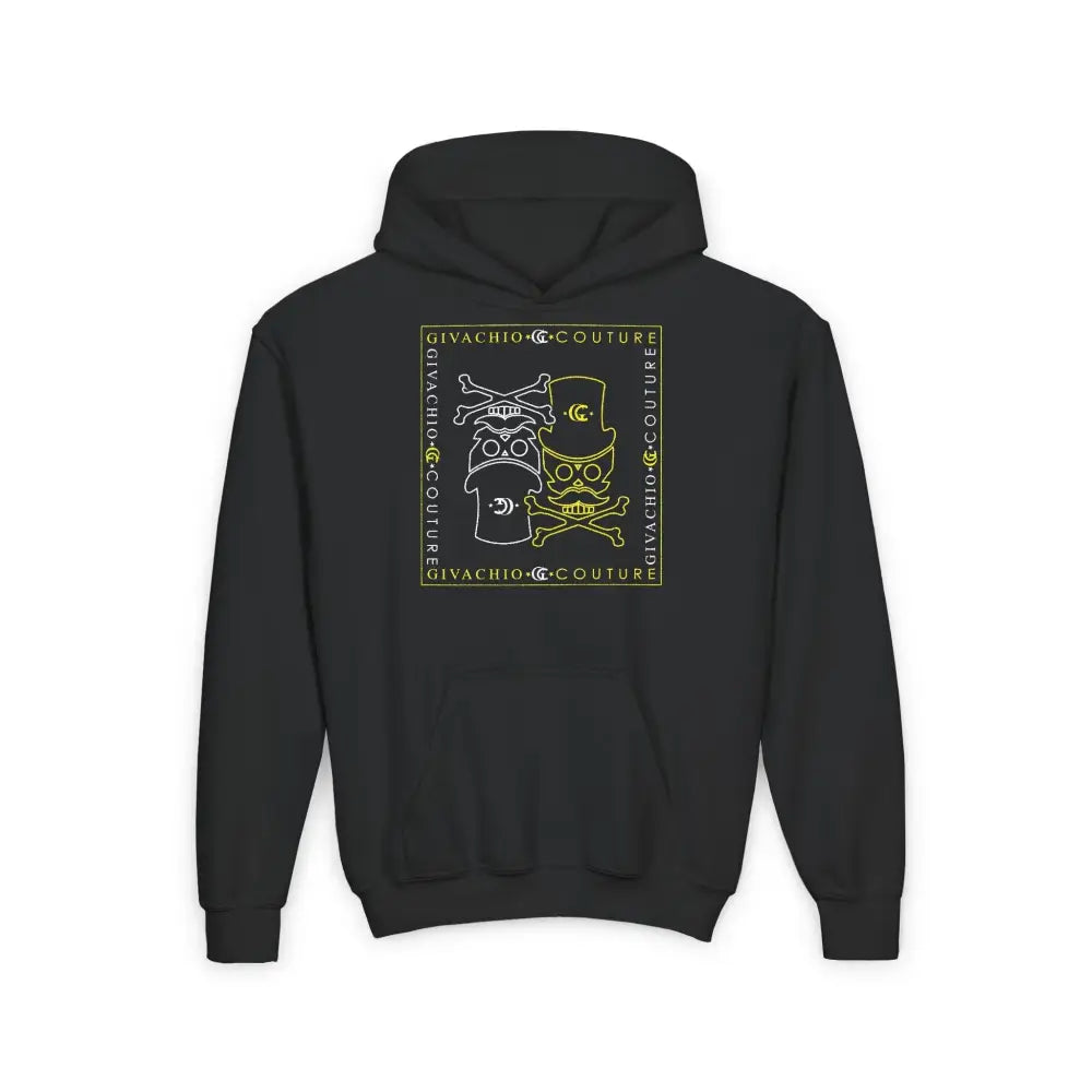 Designer Clothing London | Atomic Skull Youth Hoodie | Givachio - S / Black - Kids clothes