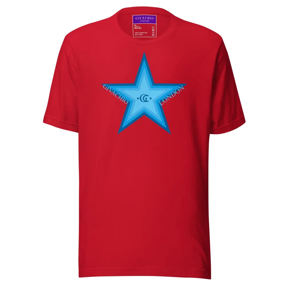 Designer Clothing London | GL Star Up T-Shirt | Givachio - Red / XS - T-Shirts