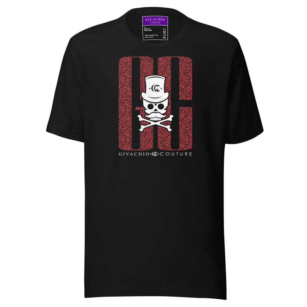 Ghost White Skull T-Shirt - Black / S - T-Shirts