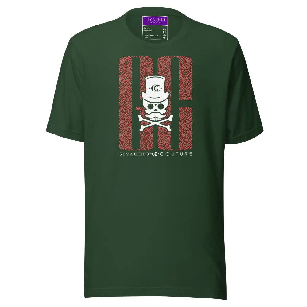 Ghost White Skull T-Shirt - Forest / S - T-Shirts