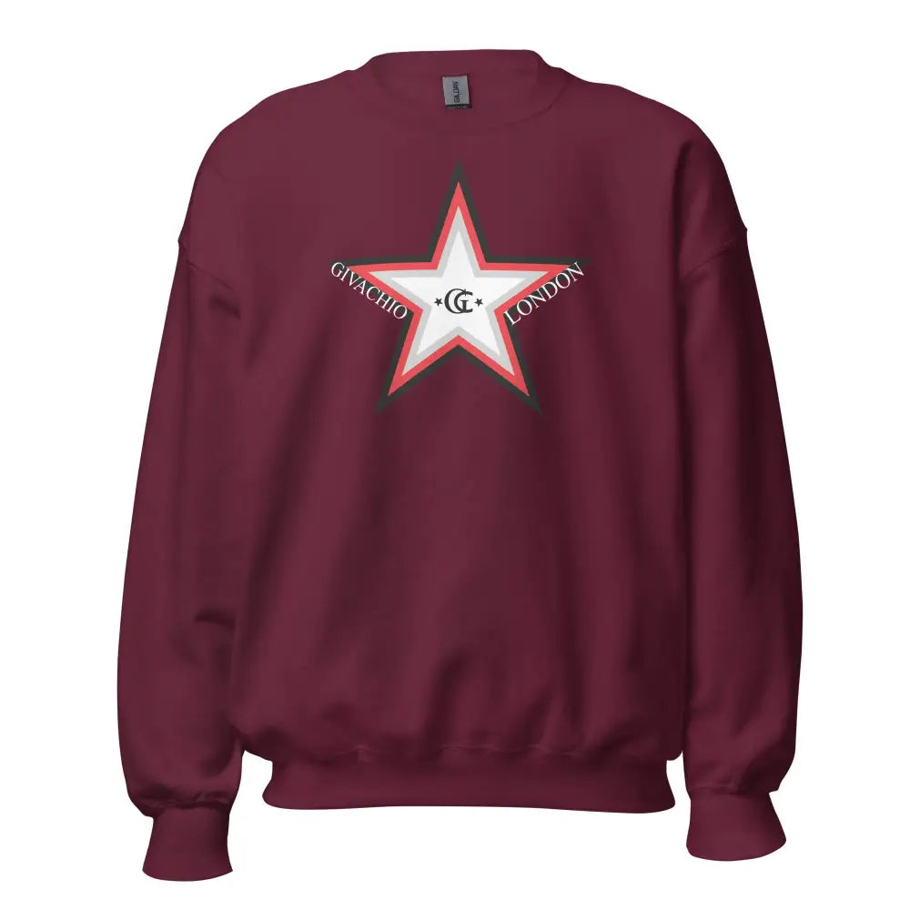 GL Star Up Sweatshirt - Maroon / S