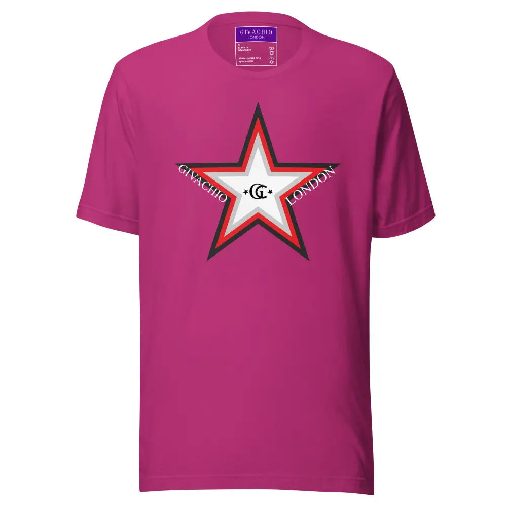 GL Star Up T-Shirt - Berry / S - T-Shirts