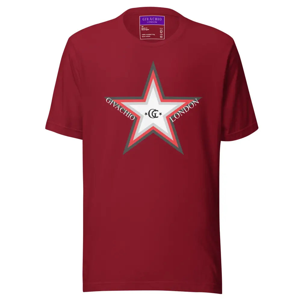 GL Star Up T-Shirt - Cardinal / XS - T-Shirts