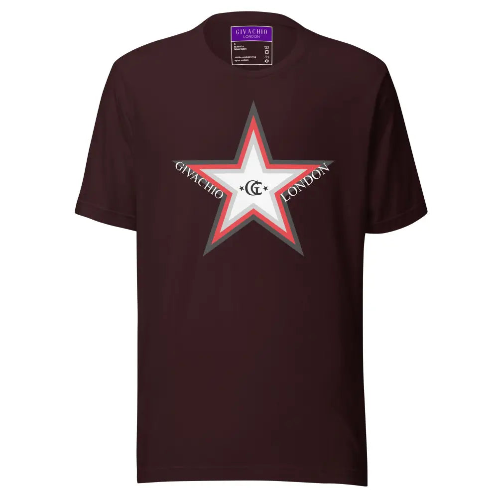 GL Star Up T-Shirt - Oxblood Black / S - T-Shirts