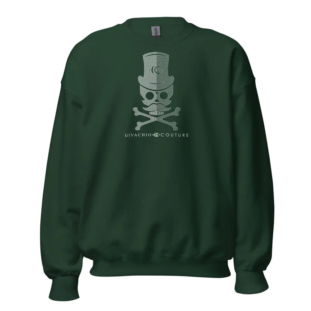 Heiron Skull Sweatshirt - Forest Green / S
