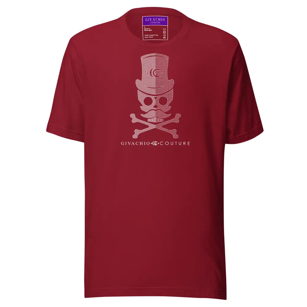 Heiron Skull T-Shirt - Cardinal / S - T-Shirts