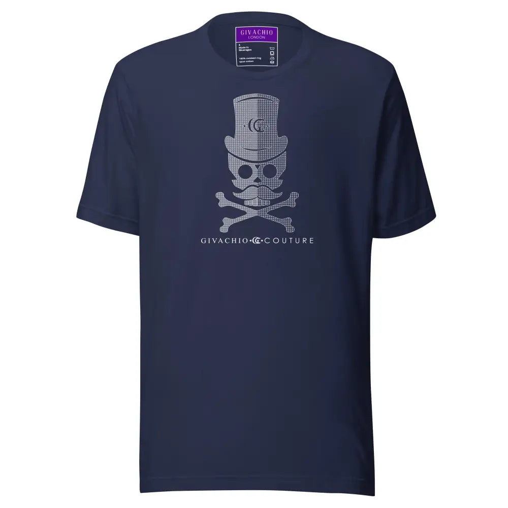 Heiron Skull T-Shirt - Navy / S - T-Shirts